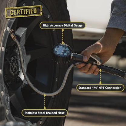 JACO FlowPro Digital Tire Inflator with Pressure Gauge