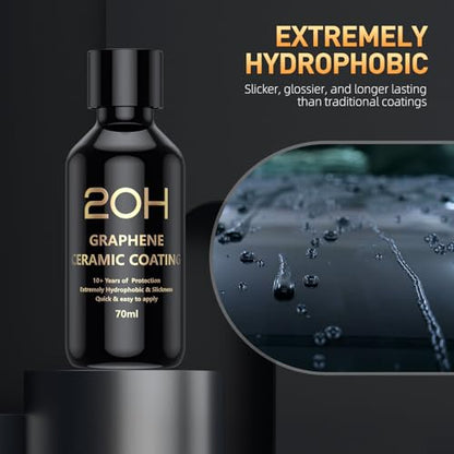 20H Advanced Graphene Ceramic Coating for Cars (3.7 Fl Oz)