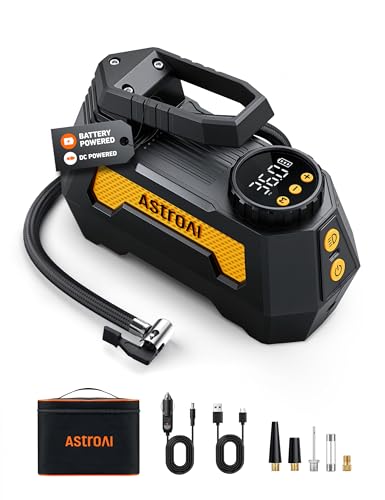 H2 Pro Cordless Tire Inflator Portable Air Compressor 12VDC Battery