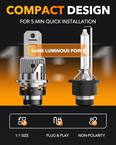 2026 Latest D4S Bulbs 900% Ultra Bright 6500K (2 Count)