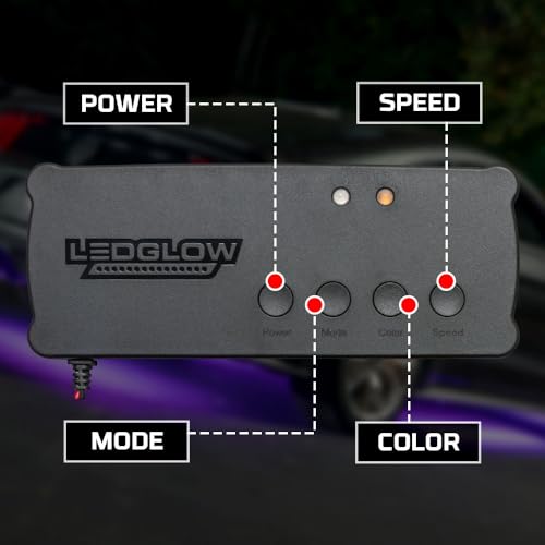 6pc Million Color Wireless LED Car Underglow & Interior Light Kit