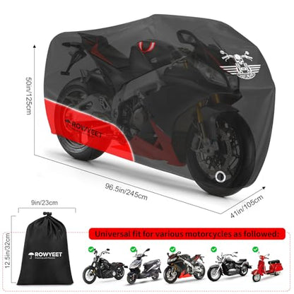 Motorcycle Cover Waterproof Outdoor Storage All Season Protection