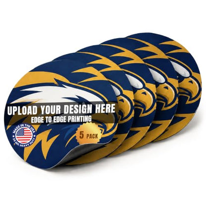 Custom 5 Inch Round Magnet (5 Count)