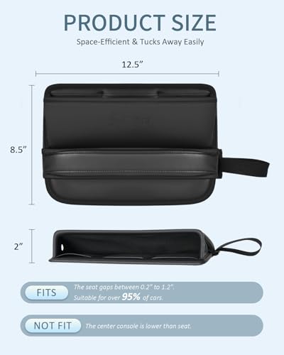 Car Seat Gap Filler Organizer (2 Count)