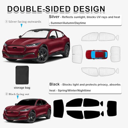 Thicken Sun Shades for Ford Mustang Mach