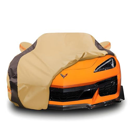 Car Cover Waterproof All Weather Compatible with Chevy Corvette C4 C5 C6 C7 C8