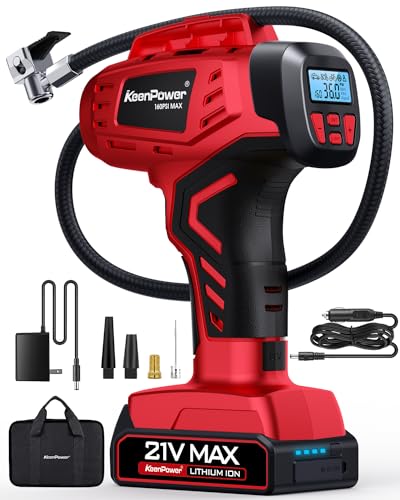 Digital Cordless Tire Inflator Portable Air Compressor Automatic 160PSI w