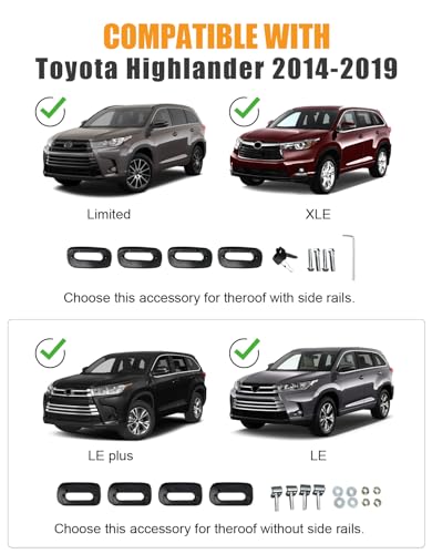 Roof Rack Cross Bars Fit for Toyota Highlander 2014