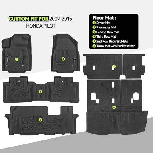 All Weather TPE Floor Mat Set for 2009