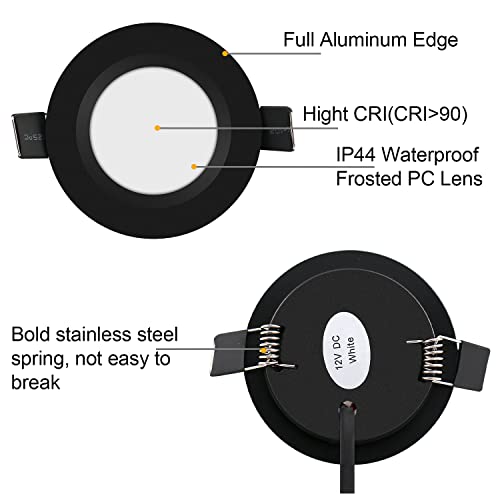 12V Recessed LED Puck Lights (6 Count)