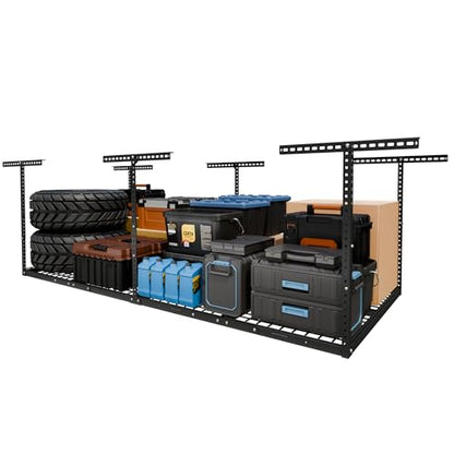 4x8 Overhead Garage Ceiling Storage Rack Organization