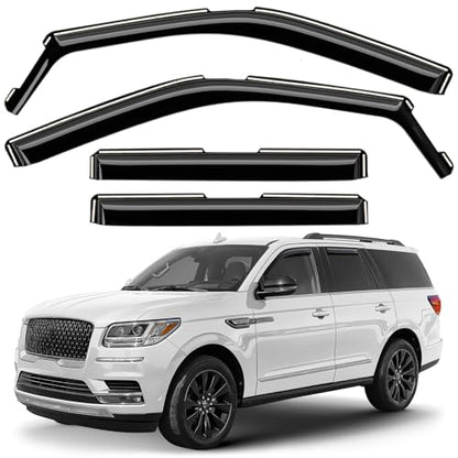 Window Deflectors Smoke Tinted in (4 Count)