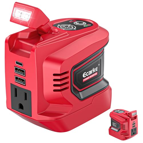 220W Portable Power Inverter Compatible with Milwaukee 18V Battery