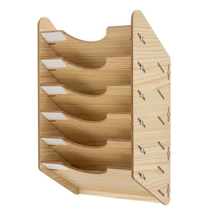6 Tier Hanging Wooden Sandpaper Storage Holder
