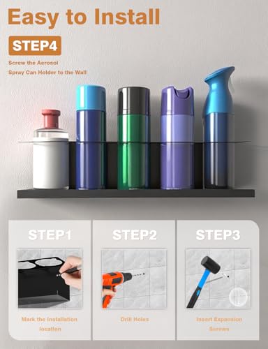 4 Pack Spray Can Holder Organizer (4 Count)