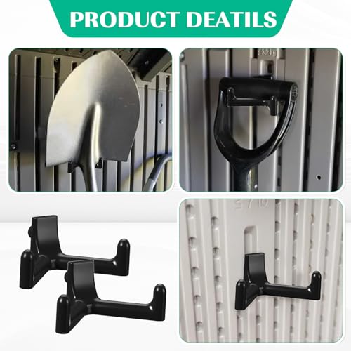 8 Pcs Shed Storage Tool Hooks Accessories Compatible with Suncast (8 Count)