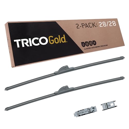 Gold 28" + 28" Premium Automotive Replacement Windshield Wiper Blades (2 Count)