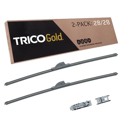 Gold 28" + 28" Premium Automotive Replacement Windshield Wiper Blades (2 Count)