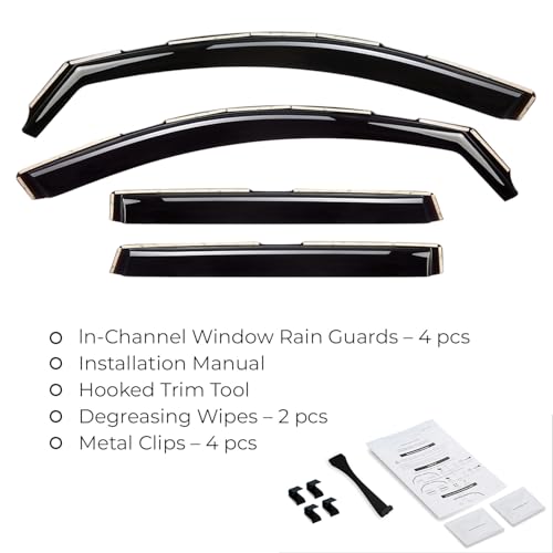 Window Deflectors Smoke Tinted In (4 Count)