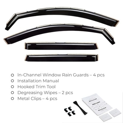 Window Deflectors Smoke Tinted In (4 Count)