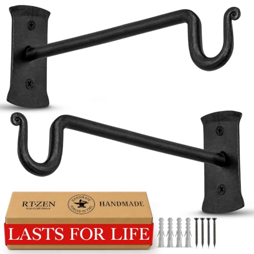 Plant Hangers Outdoor or Indoor Heavy Duty Wall Bracket Hooks (2 Count)