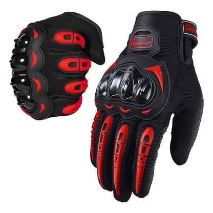 Motorcycle Gloves for Men and Women Touchscreen Guantes Para Motocicleta Hombre for Powersports BMX ATV MTB Motocross Scooter Dirt Bike Riding Gloves Motorcycle Mens Helmets Accessories