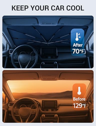 Custom Fit Windshield Sun Shade Umbrella for 2019
