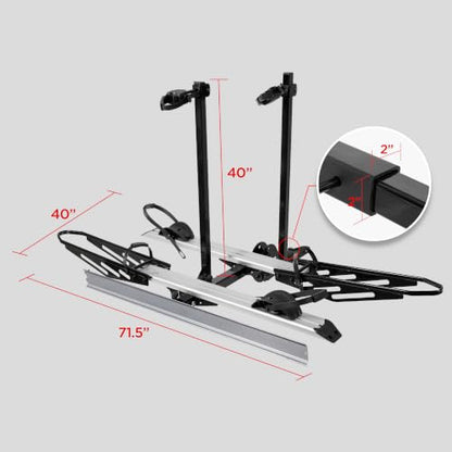Young Hitch Mount Ebike Rack for Car (2 Count)