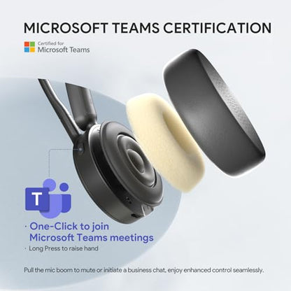 BH70 Teams Bluetooth Headset with Mic for Work