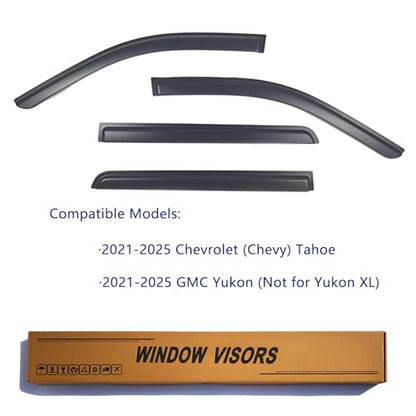 Window Visors Rain Guard Fits 2021 (4 Count)