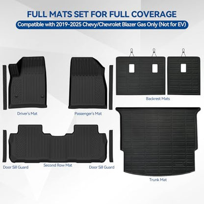 Custom Fit Floor Mats for Chevrolet Blazer 2019
