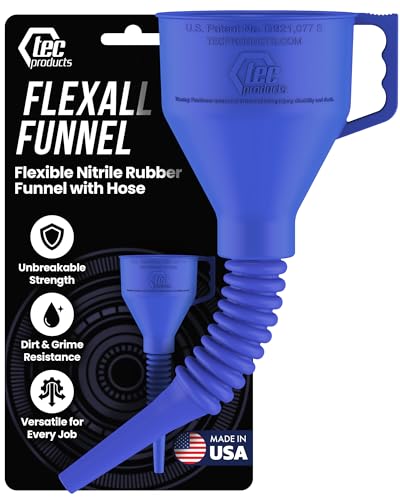 FlexAll Long Flexible Oil Change Funnels for Automotive Use