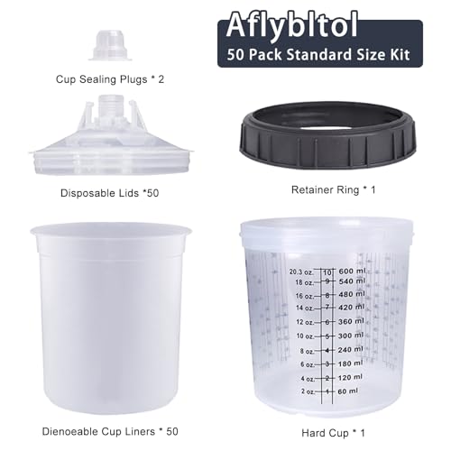 Disposable Paint Sprayer Mixing Cup for Automotive Paint Gun
