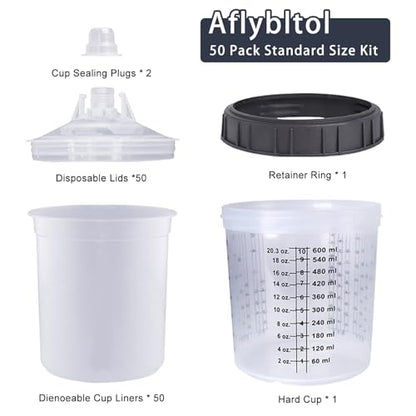 Disposable Paint Sprayer Mixing Cup for Automotive Paint Gun