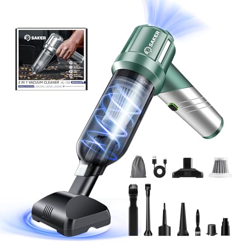 Handheld Car Vacuum Cordless Portable 17000PA HL133 Olive Green