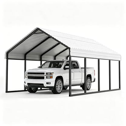 Heavy Duty 12x20 FT Metal Carport for 2 Cars