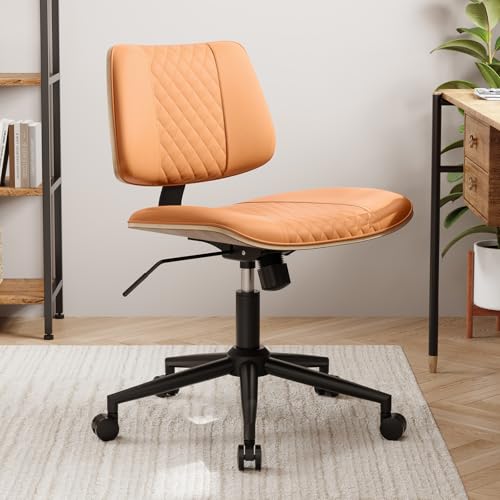 Modern Armless Office Chair with Wheels