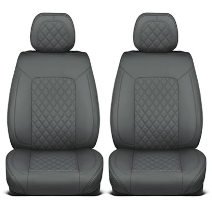 Curated Ashen Leather Seat Covers for Cars & SUVs