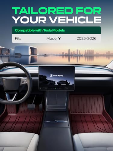 Automotive Floor Mats for Tesla Model Y Juniper 2025 2026 (3 Count)