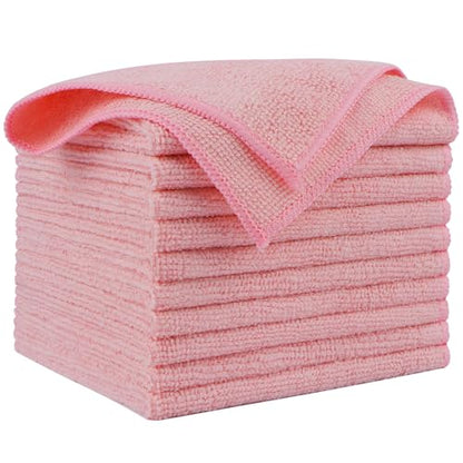 Microfiber Cleaning Cloth Pink 10PK (10 Count)