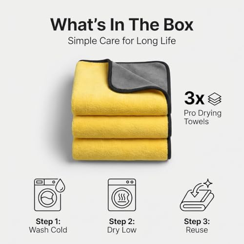 Microfiber Towels for Cars (3 Count)