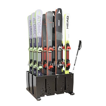 Heavy Duty Metal Ski Storage Rack