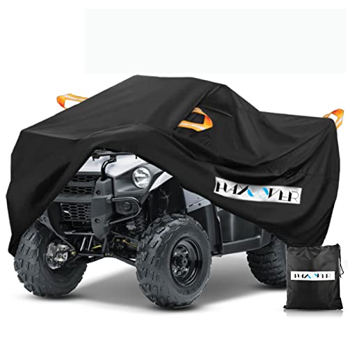 ATV Cover Waterproof for Polaris Sportsman Yamaha Grizzly Honda FourTrax Kawasaki KFX Wheel Car with Air Vents Reflective Strips and Buckle Straps Length up to 83 inches