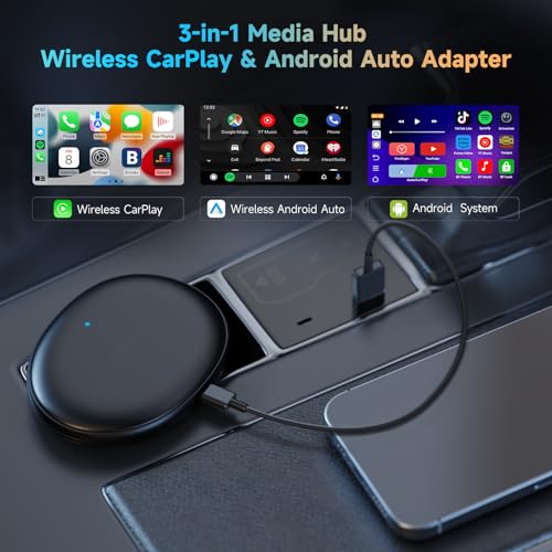 AD5 AI Box Wireless CarPlay Adapter & Android Auto