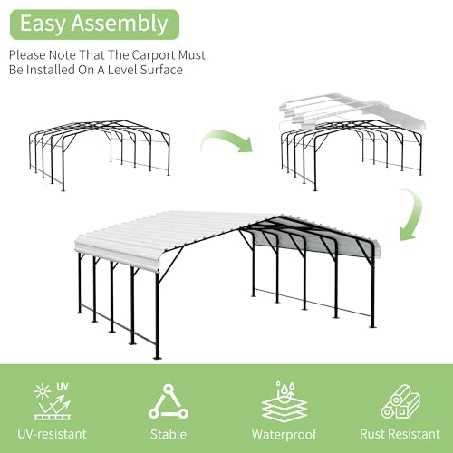 20x20 FT Metal Carport