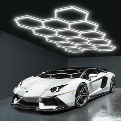 Hexagon Garage Lights (57 Count)