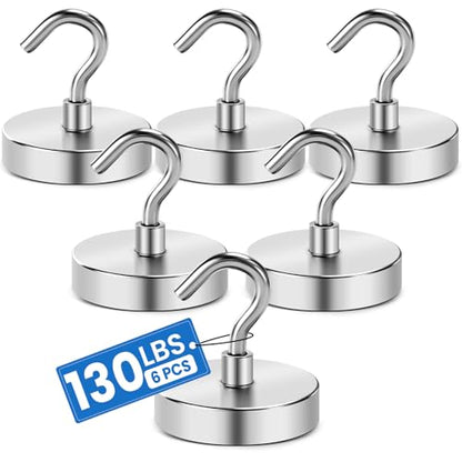 Magnetic Hooks Heavy Duty (6 Count)