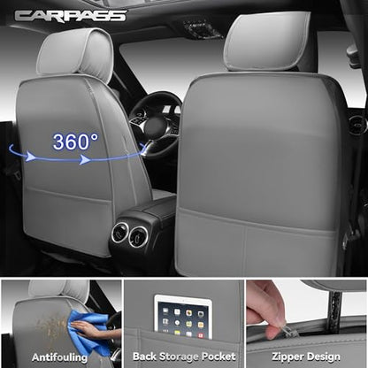Nappa Leather Car Seat Covers Front Seats