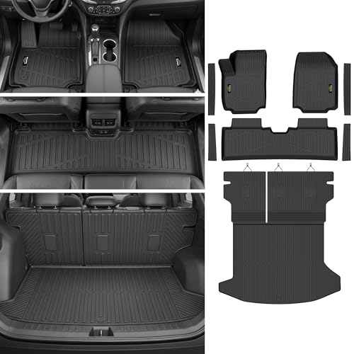 Floor Mats & Cargo Mat & Backrest Mat for Chevy Equinox 2027 2026 2025 Gas