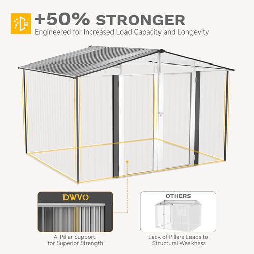 10x8ft Outdoor Storage Shed